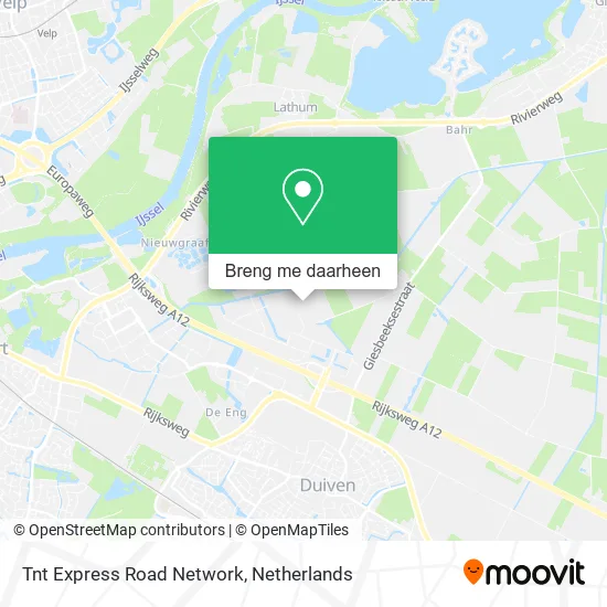 Tnt Express Road Network kaart