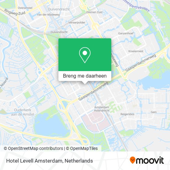 Hotel Levell Amsterdam kaart