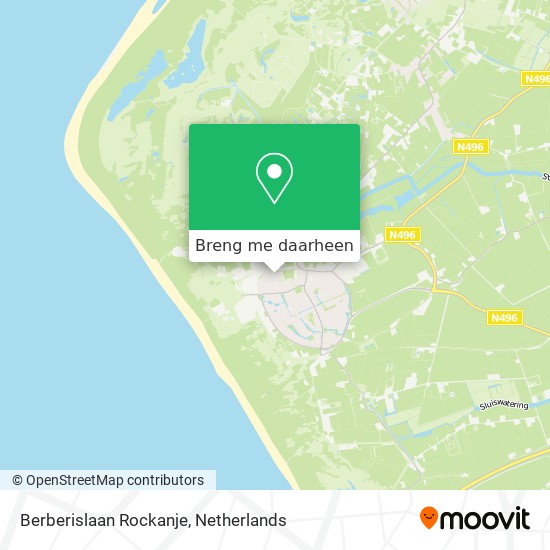 Berberislaan Rockanje kaart