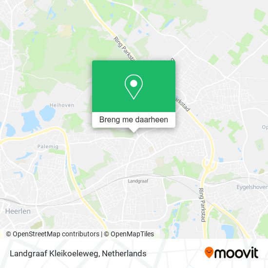 Landgraaf Kleikoeleweg kaart