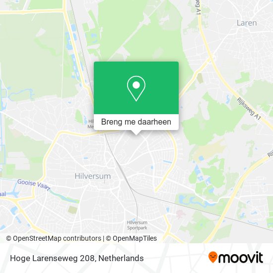 Hoge Larenseweg 208 kaart