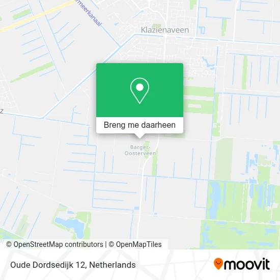 Oude Dordsedijk 12 kaart