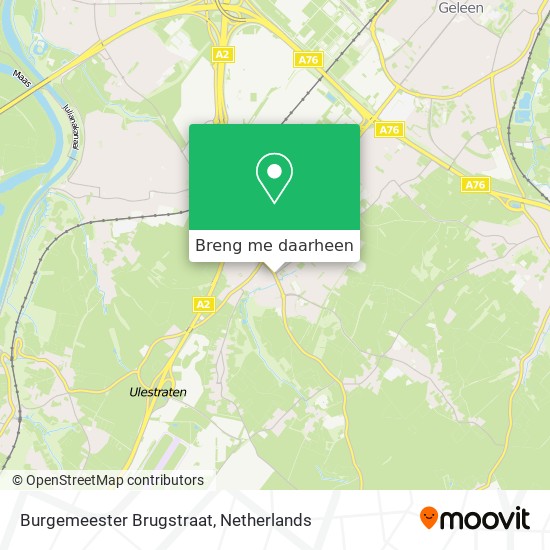 Burgemeester Brugstraat kaart