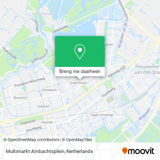 Multimarkt Ambachtsplein kaart