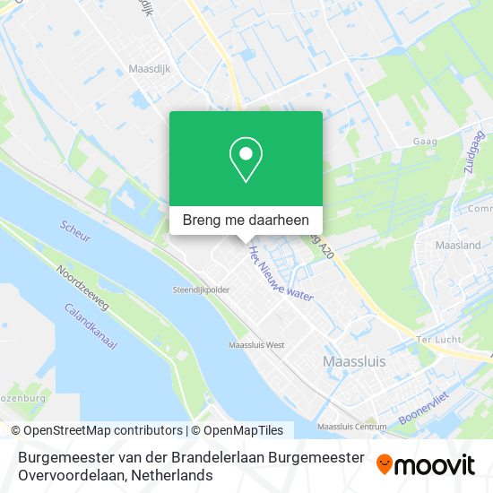 Burgemeester van der Brandelerlaan Burgemeester Overvoordelaan kaart