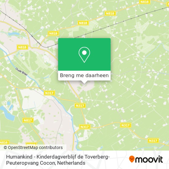 Humankind - Kinderdagverblijf de Toverberg- Peuteropvang Cocon kaart