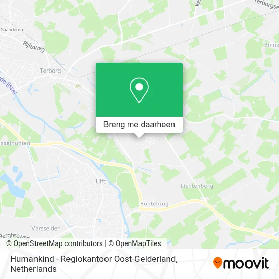 Humankind - Regiokantoor Oost-Gelderland kaart