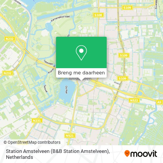 Station Amstelveen (B&B Station Amstelveen) kaart