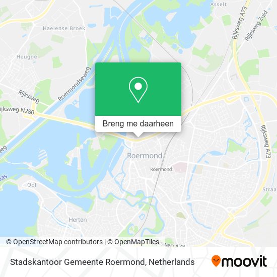 Stadskantoor Gemeente Roermond kaart