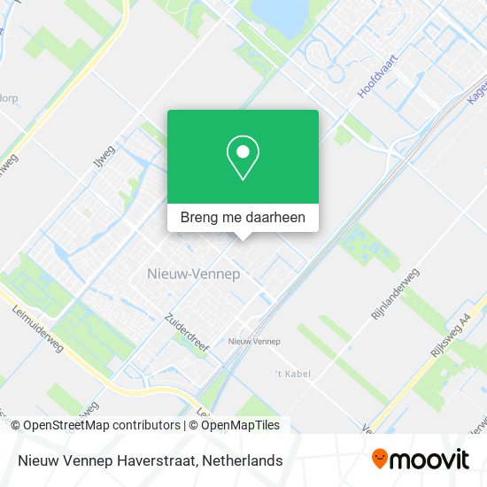 Nieuw Vennep Haverstraat kaart