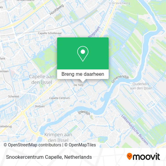 Snookercentrum Capelle kaart