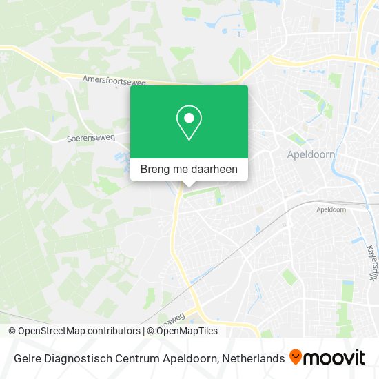 Gelre Diagnostisch Centrum Apeldoorn kaart