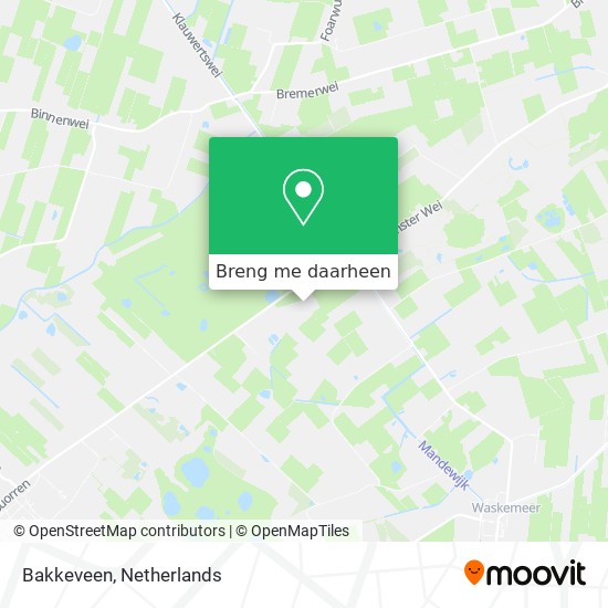 Bakkeveen kaart