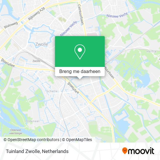 Tuinland Zwolle kaart