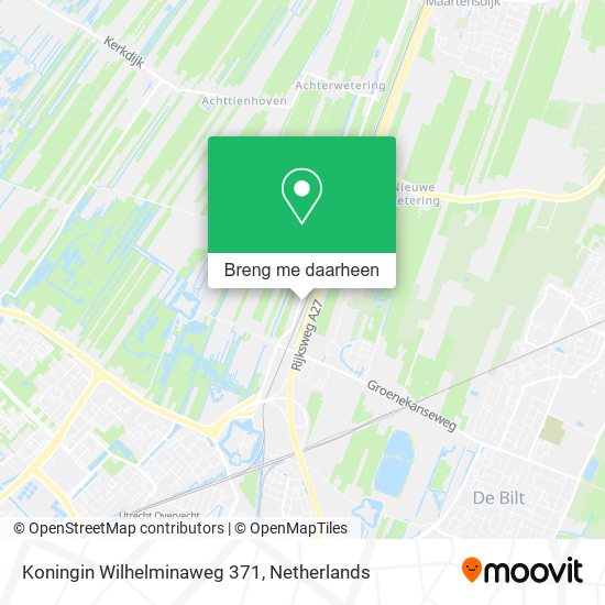 Koningin Wilhelminaweg 371 kaart