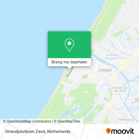 Strandpaviljoen Zand kaart