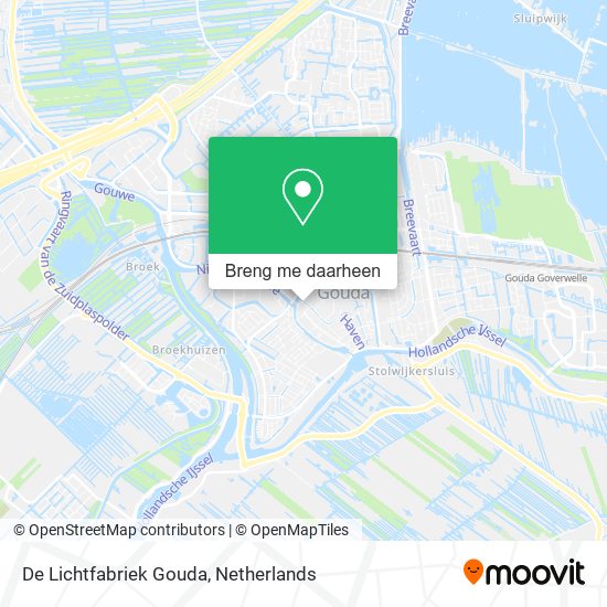 De Lichtfabriek Gouda kaart