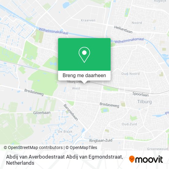 Abdij van Averbodestraat Abdij van Egmondstraat kaart