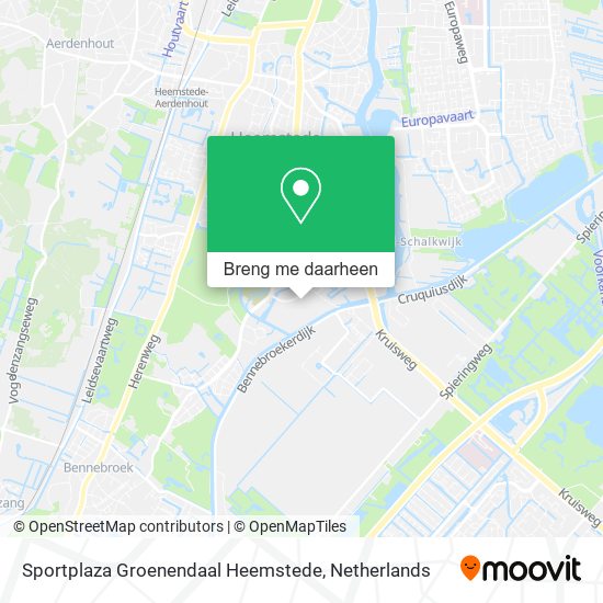Sportplaza Groenendaal Heemstede kaart