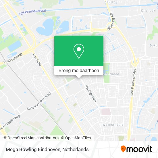Mega Bowling Eindhoven kaart