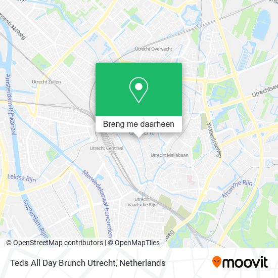 Teds All Day Brunch Utrecht kaart