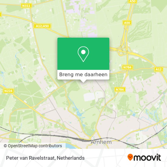 Peter van Ravelstraat kaart