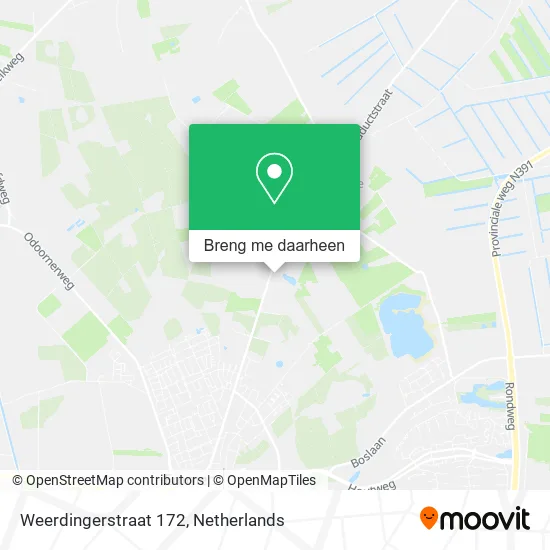 Weerdingerstraat 172 kaart