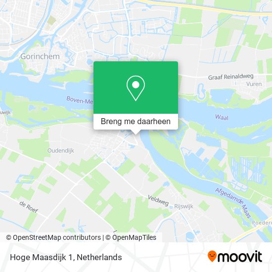 Hoge Maasdijk 1 kaart