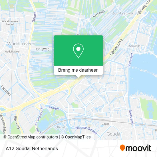 A12 Gouda kaart