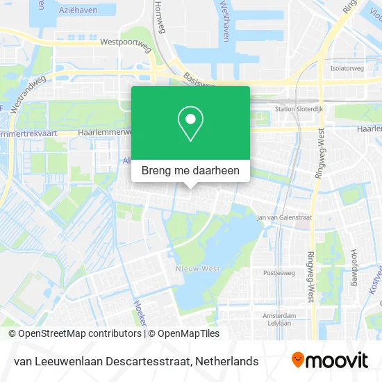 van Leeuwenlaan Descartesstraat kaart