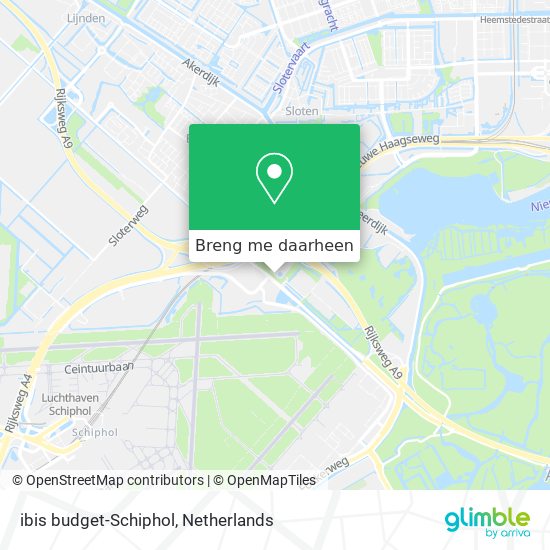ibis budget-Schiphol kaart
