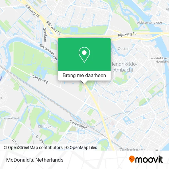 McDonald's kaart