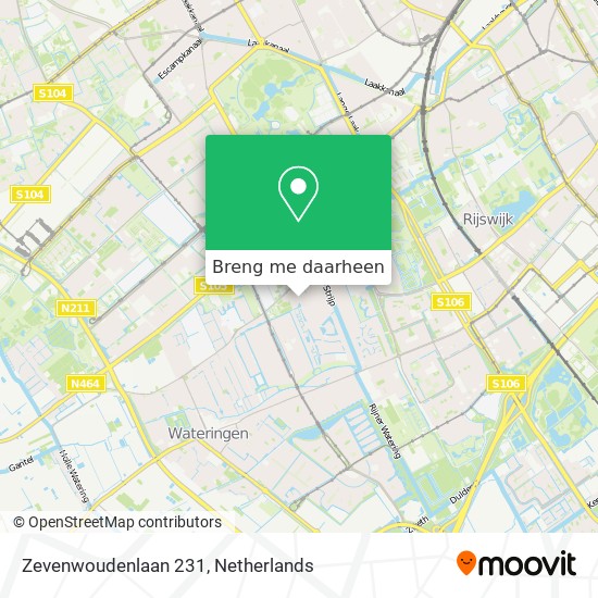 Zevenwoudenlaan 231 kaart