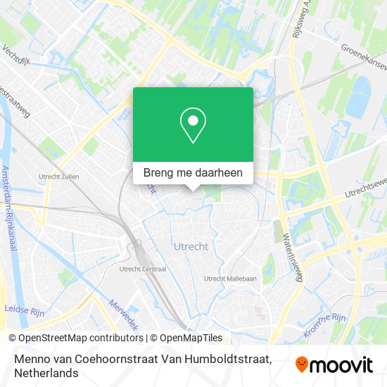 Menno van Coehoornstraat Van Humboldtstraat kaart