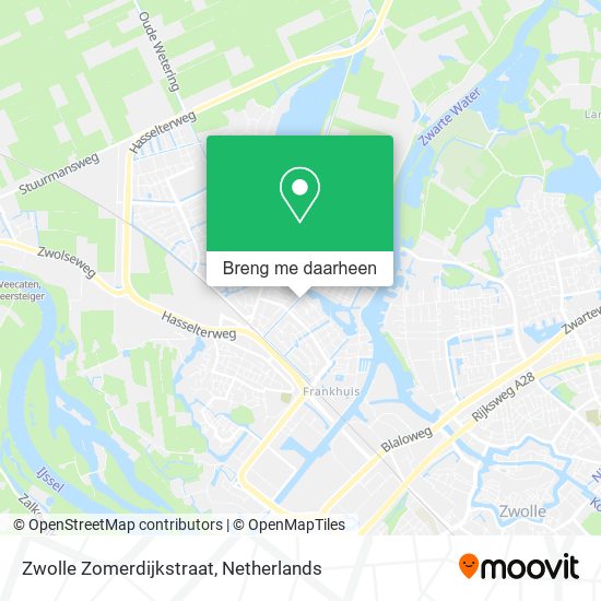 Zwolle Zomerdijkstraat kaart