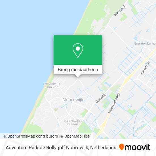 Adventure Park de Rollygolf Noordwijk kaart