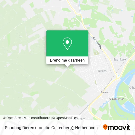 Scouting Dieren (Locatie Geitenberg) kaart