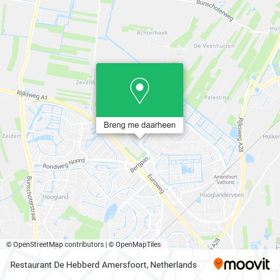 Restaurant De Hebberd Amersfoort kaart