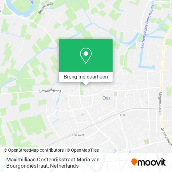 Maximilliaan Oostenrijkstraat Maria van Bourgondiëstraat kaart