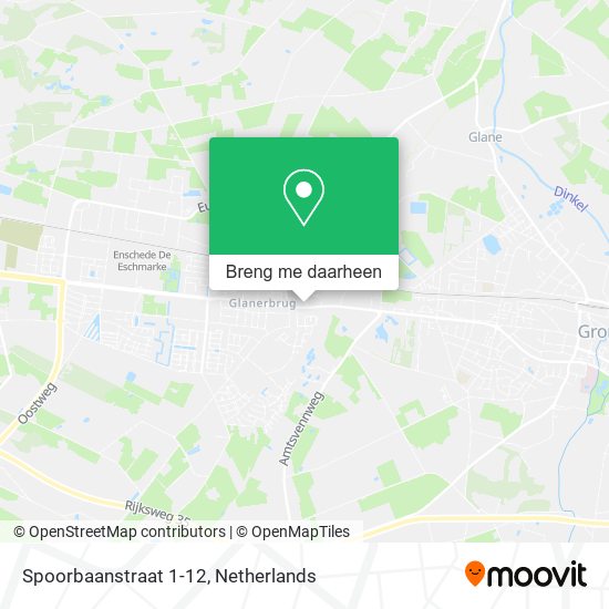 Spoorbaanstraat 1-12 kaart