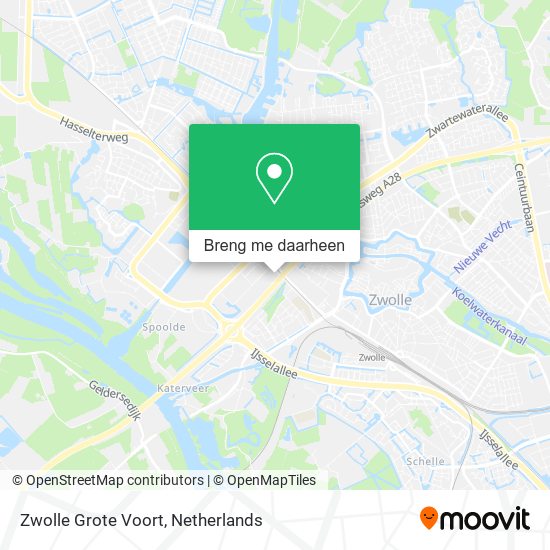 Zwolle Grote Voort kaart