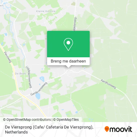 De Viersprong (Cafe/ Cafetaria De Viersprong) kaart