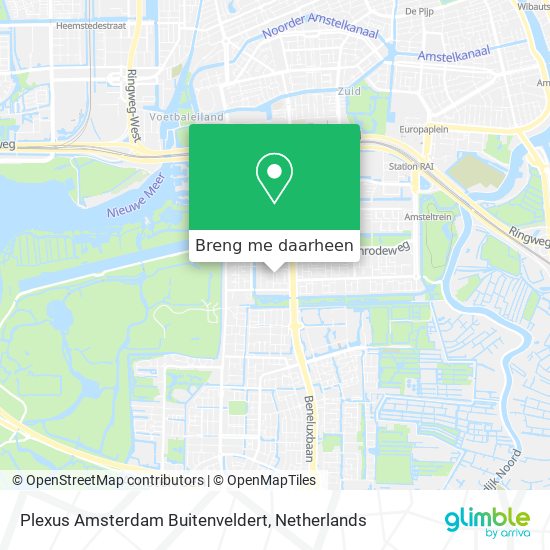 Plexus Amsterdam Buitenveldert kaart