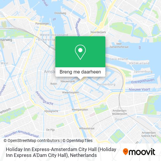 Holiday Inn Express-Amsterdam City Hall (Holiday Inn Express A'Dam City Hall) kaart