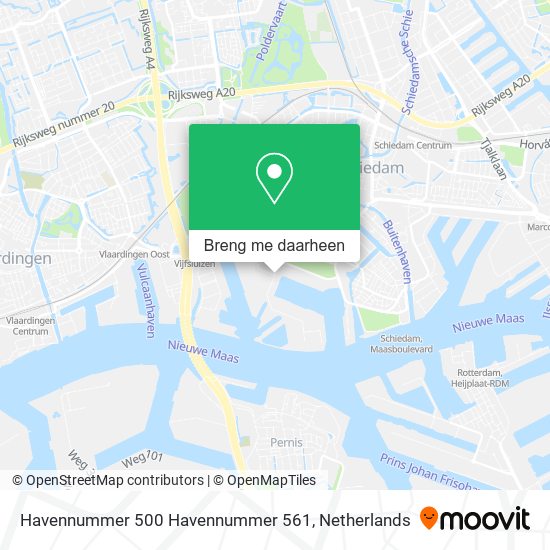 Havennummer 500 Havennummer 561 kaart