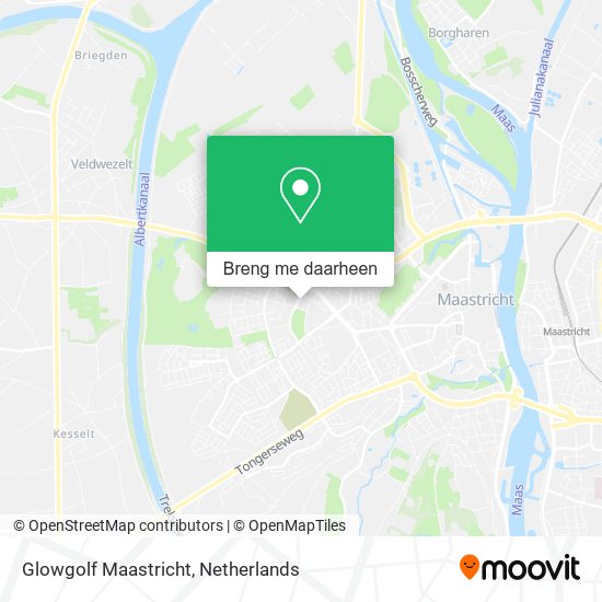 Glowgolf Maastricht kaart