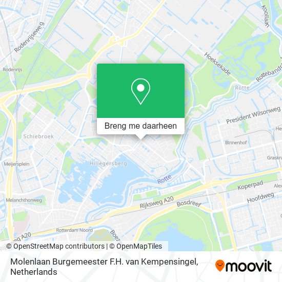 Molenlaan Burgemeester F.H. van Kempensingel kaart
