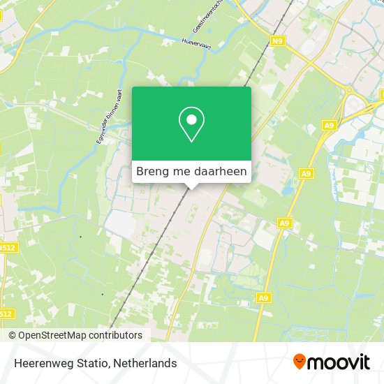 Heerenweg Statio kaart