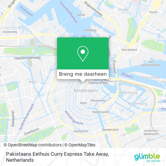 Pakistaans Eethuis Curry Express Take Away kaart