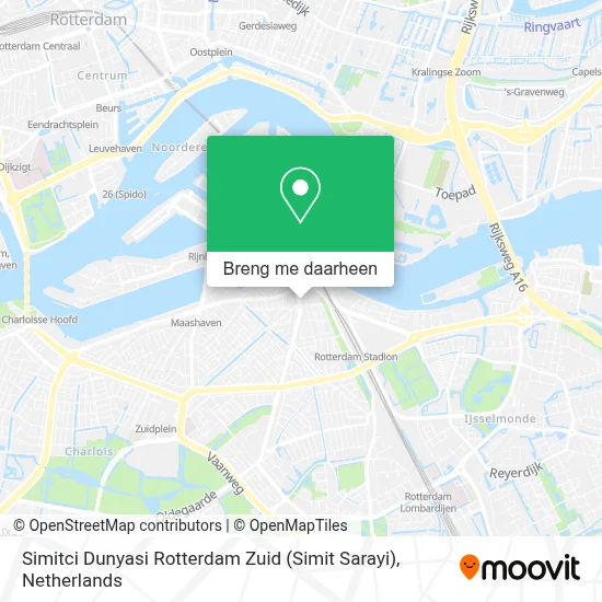 Simitci Dunyasi Rotterdam Zuid (Simit Sarayi) kaart